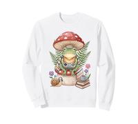 Gamer Cottagecore Frog Cozy Videojuego Pixel Art Estética Sudadera
