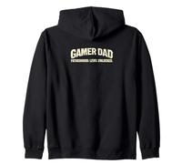 Gamer Dad Nivel de paternidad Desbloqueado Juegos Nuevo Papá Sudadera con Capucha