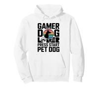 Gamer Dog Lover Press Start Pet Dog Gaming Sudadera con Capucha