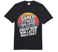 Gamer Fitness, Amante de los Perros, suda Ahora, GANA más Tarde, Camina Todos los días Comfort Colors Adult Heavyweight T-Shirt