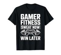Gamer Fitness Sweat Ahora GANA más Tarde Entrenamiento de Juego Camiseta