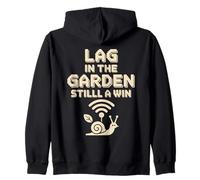 Gamer Garden Lag Still Winning Design Sudadera con Capucha