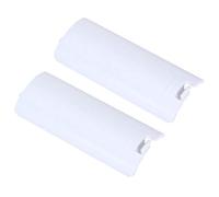 Gamer Gear Nintendo Wii Remote Controller Battery Cover Pack White - 2 Pack