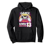 Gamer Girl Level 13 Unlocked Video Game 13rd Birthday Girls Sudadera con Capucha