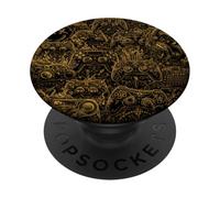 Gamer Graphic Gaming Videojuegos Estética Niños Adolescentes Niños PopSockets PopGrip Adhesivo