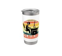 Gamer I'll Be in The Basement Gaming Game Addict Vaso térmico de acero inoxidable de doble pared