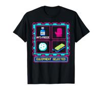 Gamer Inventario de Supervivencia de Invierno Retro Gaming Camiseta
