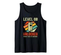 Gamer Level 60 Unlocked 60th Birthday Camiseta sin Mangas