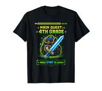 Gamer Main Quest 4º Grado Cuarto Grado Regreso a la Escuela Camiseta