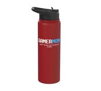 Gamer Mom Dont Make Me Pause My Game Mothers Day Gaming Moms Stainless Steel Insulated Water Bottle