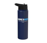 Gamer Mom Dont Make Me Pause My Game Mothers Day Gaming Moms Stainless Steel Insulated Water Bottle