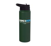 Gamer Mom Dont Make Me Pause My Game Mothers Day Gaming Moms Stainless Steel Insulated Water Bottle