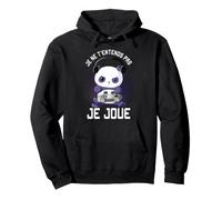 Gamer Panda Je ne T'entends Pas Je Joue Gaming Geek Humor Sudadera con Capucha