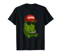 Gamer Pickle Playing Video Games Funny Pickles Lover Camiseta
