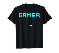 Gamer Pixel Old School Men Women Arcade Gaming Gift Camiseta