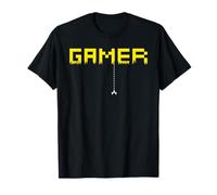 Gamer Pixel Old School Men Women Arcade Gaming Gift Camiseta