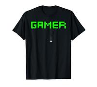 Gamer Pixel Old School Men Women Arcade Gaming Gift Camiseta