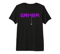 Gamer Pixel Old School Men Women Arcade Gaming Gift Camiseta Premium