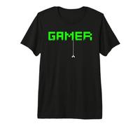 Gamer Pixel Old School Men Women Arcade Gaming Gift Camiseta Premium