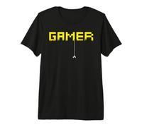Gamer Pixel Old School Men Women Arcade Gaming Gift Camiseta Premium