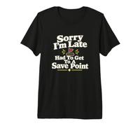 Gamer Save Point Jugador de Videojuegos Humor de Juegos Camiseta Premium