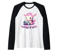 Gamer T Cozy Gaming Outfit Relax Gaming Axolotl Camiseta Manga Raglan