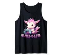 Gamer T Cozy Gaming Outfit Relax Gaming Axolotl Camiseta sin Mangas