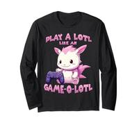 Gamer T Cozy Gaming Outfit Relax Gaming Lindo Gamer Axolotl Manga Larga