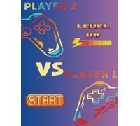 Gamer Themed 5x5 Graph Paper Composition Notebook | 100 grid pages, 8.5 x 11 inches | Boys, Girls, kids, teens, tweens, adults | Great for school, math, science, art, design, engineering, drafting