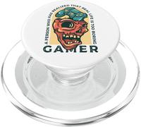 Gamer Una Persona Que se ha Dado Cuenta de Que la Vida Real es Demasiado aburrida PopSockets PopGrip para MagSafe