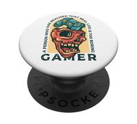 Gamer Una Persona Que se ha Dado Cuenta de Que la Vida Real es Demasiado aburrida PopSockets PopGrip Adhesivo