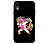 Gamercorn Dabbing Unicorn Controlador de videojuegos Chica Gamer Carcasa para iPhone XR