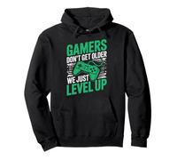 Gamers Don't Get Older We Just Level Up Funny Gamer Retro Sudadera con Capucha