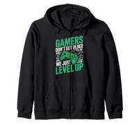 Gamers Don't Get Older We Just Level Up Funny Gamer Retro Sudadera con Capucha
