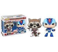 Gamerverse Cohete Vs Mega Man X 2 Paquete 9.5cm Pop Vinyl Figura Marvel Capcom