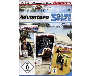 Games For Gamers Adventure Game Pack 1 - Schatzinsel/Da Vinci/Secret Of Atlantis [Importación Alemana]