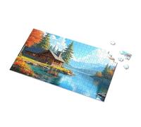 Games For Kids 8-12 Cozy Cabin By The Lake In Autumn Picture Puzzle Eurographics Puzzles 1000 Piece Toddler Puzzles (1000 piezas)