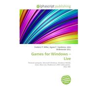 Games for Windows - Live: Personal computer, Microsoft Windows, Windows Mobile, Zune, Xbox Live, Shadowrun (2007 video game), Xbox 360.