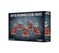 Games Workshop 9910000009888 en Warhammer 40 Pulgadas Adeptus Mechanicus Electro-Priests Figura de acción, Negro