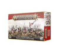 Games Workshop - Ciudades De Sigmar: Freeguild Cavaliers - Caballería de choque de élite - 5 Cavaliers Freeguild - Diseño personalizable - Montaje requerido - Edad mínima 14 años - Azul y blanco