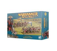 Miniaturas de infantería de leva campesina para Warhammer The Old World, unidad del ejército Grand Cathay, 20 modelos de plástico multiparte con opciones de arco o lanza