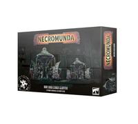 Warhammer - Taller de juegos - Necromunda: Hive Data Stack Cluster - Kit de modelo de plástico - Kit de terreno - Para mayores de 14 años - Diseño modular - 2 racimos, 2 alcoholes, 12 pilas de cristal