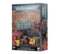 Games Workshop - Warhammer 40,000 - Battlezone: Manufactorum - Contenedores Blindados Munitorum, Color Negro