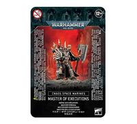 Games Workshop Warhammer 40k - Space Marine du Chaos Master of Executions 43-44, Color Negro