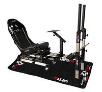 GameSeat, Silla de carreras, Pro Series, Negro/Blanco.Rojo, Compatible con PlayStation, Xbox y PC, para simulación de carreras y entretenimiento en el hogar, Estuche