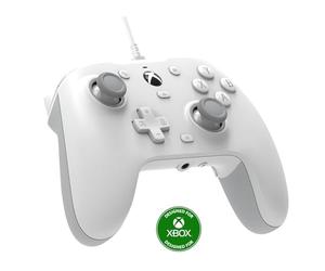 GameSir G7 HE C Wired Xbox Controller,Officially licensed Controller with Hall Effect Joysticks for xbox Series X|S, Xbox One, Windows 10|11, Officially licensed controller (White)
