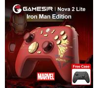 Control Inalámbrico GameSir Nova 2 Lite Edición Iron Man para PC, Switch 2/1, Steam, iOS, Android, Gamepads con Joysticks de Efecto Hall Iron Man Edition