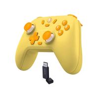 GameSir Nova Lite Wireless Controller - 2.4G & Bluetooth Gamepad for Windows PC, iPhone, Android, Switch & Steam Deck - Hall Effect Triggers, Turbo Function, Rumble Vibration (Golden Yellow)