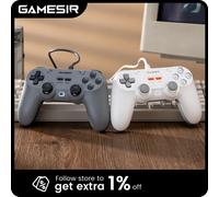 GameSir Tegenaria Lite Mando con Cable - 1000Hz, Latencia Ultra Baja, Joysticks con Efecto Hall, 2 Botones Traseros - Compatible con Switch/PC/Android/iOS - MenaRD