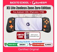 Gamepads de teléfono móvil GameSir X5 Lite para iPhone 16 15 Series iPad Mini controlador de tableta Android diseño de Joysticks de efecto Hall ZZZ Ink Black